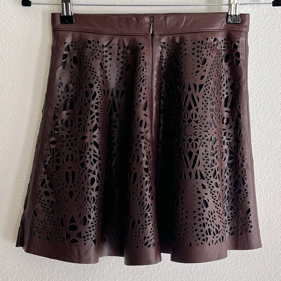 Parker "Filomenia" Perforated Leather Skirt - Picture 9 of 15